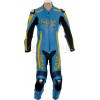 SUZUKI Livery Replica Rizla Blue Motorcycle Leather Biker Suit SUZUKI Livery Replica Rizla Blue Motorcycle Leather Biker Suit